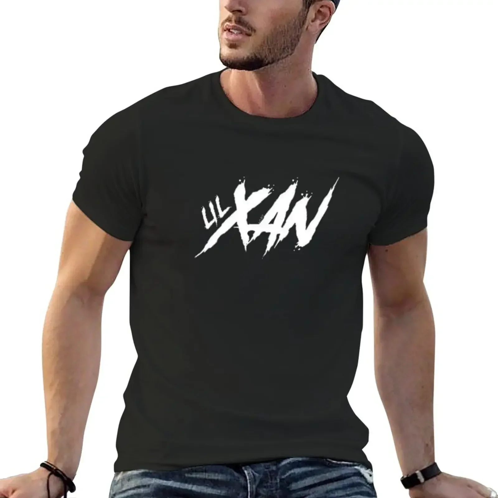 tilted logo of lil xan T-Shirt cotton graphic tees vintage clothes blanks mens designer t shirt