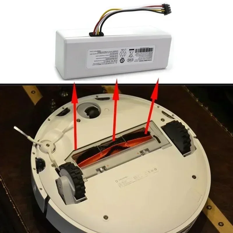NUOVO 14.4V 12800Mah P1904-4S1P-MM Batteria Per Xiaomi Norma Mijia 1C STYTJ01ZHM Robot Aspirapolvere Mop Accessori Parti originali