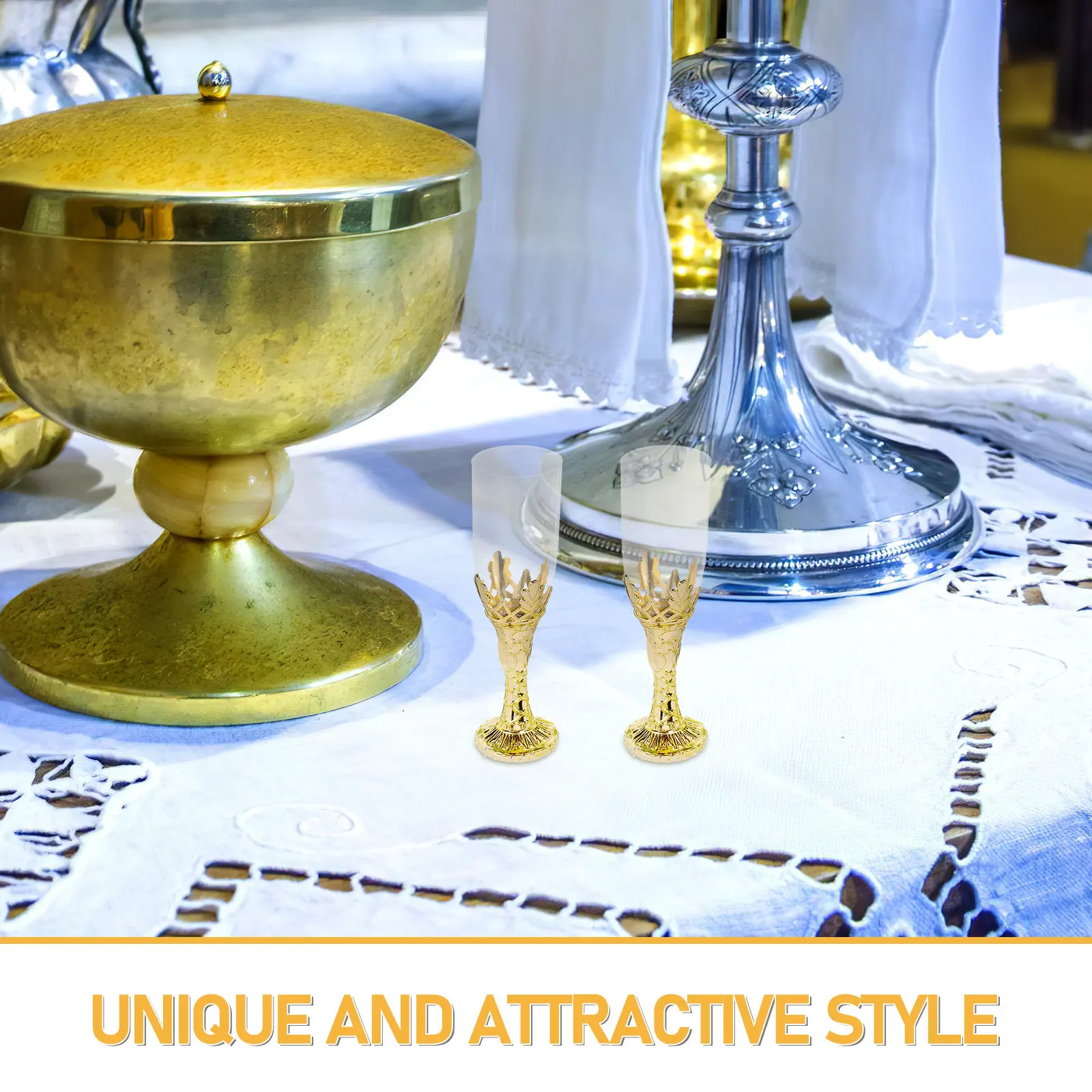 12Pcs Rustic Chalice Goblets Medieval Wedding Chalice Communion Cup Altar Goblet Church Wine Cup Ritual Goblet for Religious