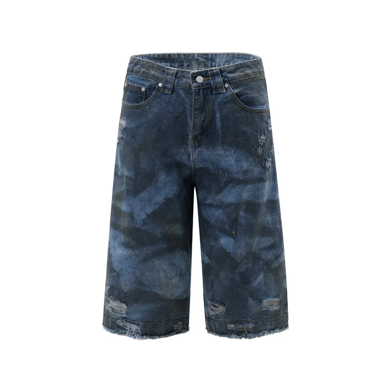 الشارع هوب الكتابة على الجدران المتعثرة السراويل الرجالية العصرية أزياء عارضة تنوعا فضفاض خمس نقاط السراويل