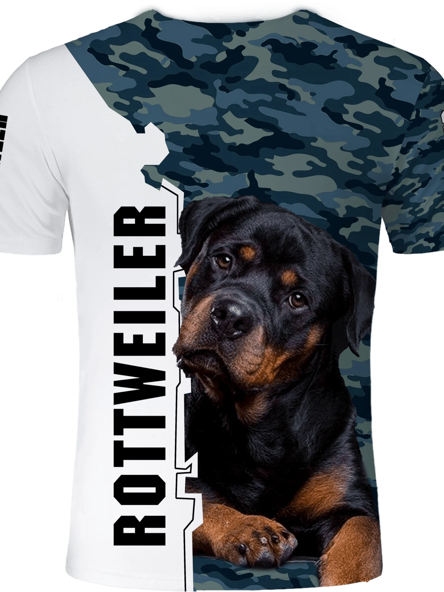 Kaos Grafis Rottweiler Pria - Poliester Lembut, Lengan Pendek, Leher Bulat, Kenyamanan Sepanjang Musim, Pakaian Pesta Kasual, Ukuran Besar