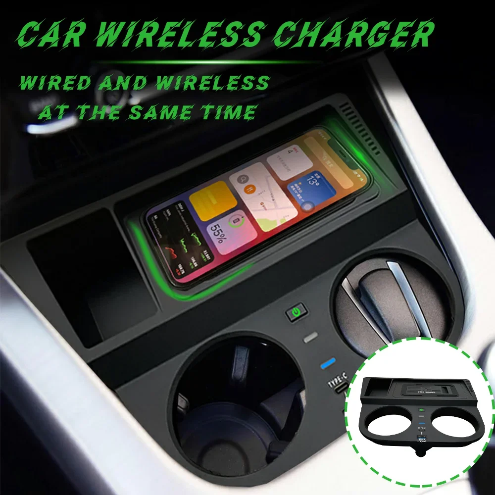 15W Fast Wireless Charger For BMW X3 F25 X4 F26 2014 2015 2016 2017 Mobile Charge Phone Holder usb Accessories Interior tuning