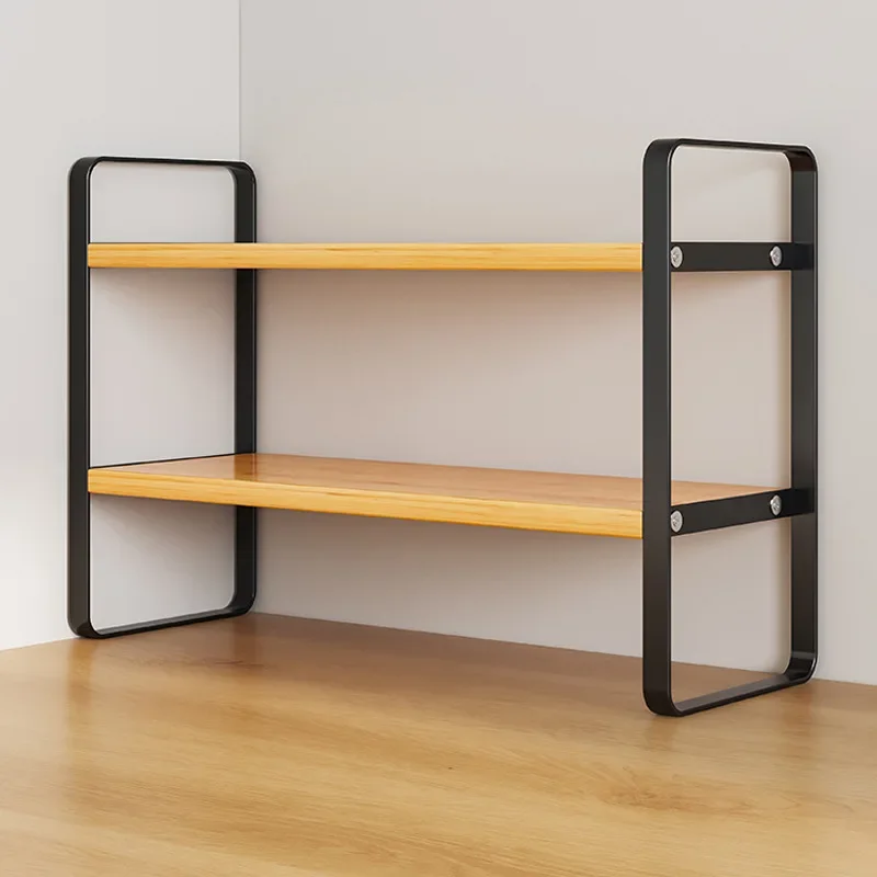 Holders Desktop Shelving Iron Art Table Bookcase Desk Storage Small Shelf Student Dormitory Cosmetics Organizer Shelf Office