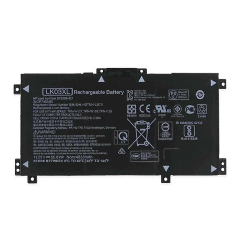 Imagem -03 - Bateria Original do Portátil para hp Envy Lk03xl 17m 15m-bp012dx Hstnn-ub7i Hstnn-lb7u Tpn-w127 Tpn-w128 11.55v 54.8 wh