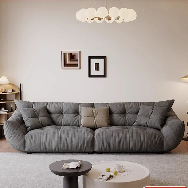 Nordic fabric sofa sofa living room modern simple Italian light luxury latex down small apartment