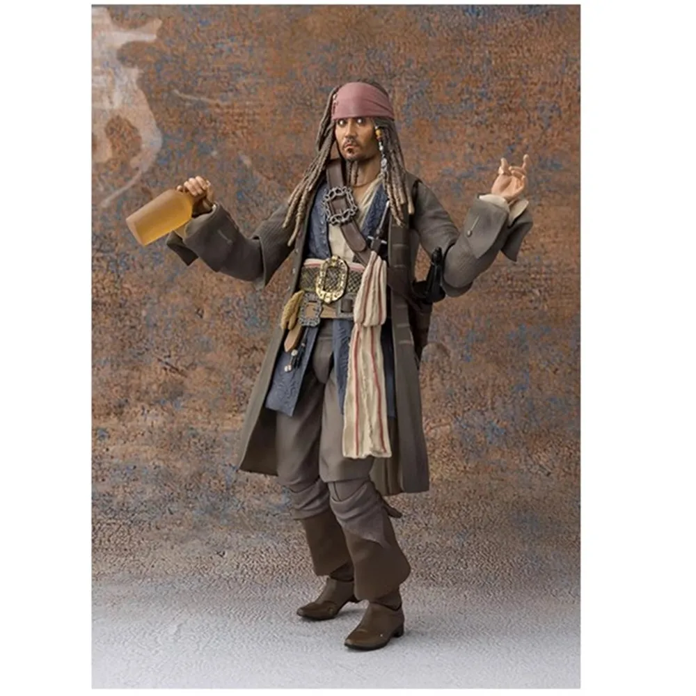 Pirates of The Caribbean Figure 1557 Jack Sparrow High-end Anime Action Collection Desktop Ornament Decoration Children Toys