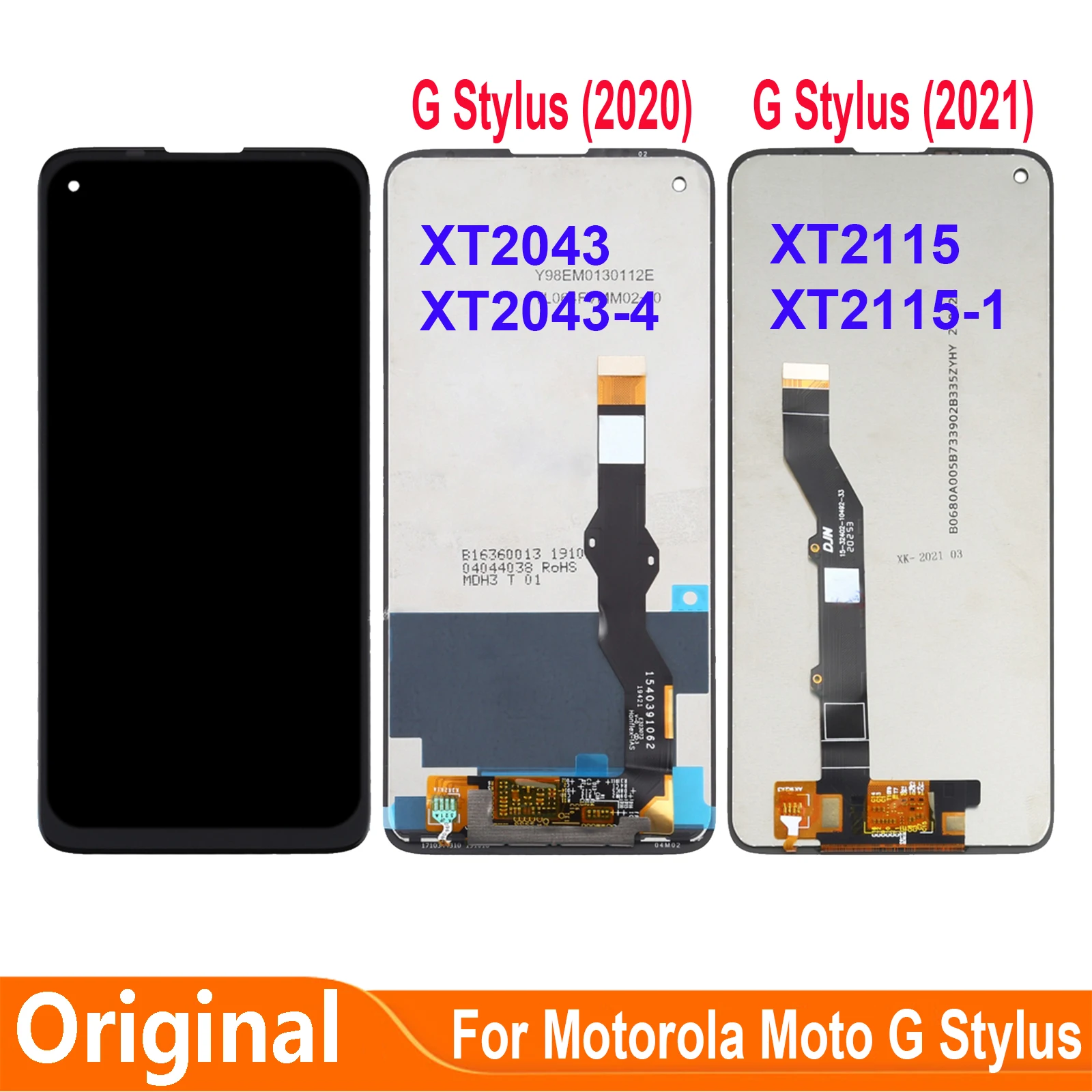 

Original For Motorola Moto G Stylus 2020 2021 XT2043 XT2043-4 XT2115 XT2115-1 LCD Display Touch Screen Digitizer Assembly