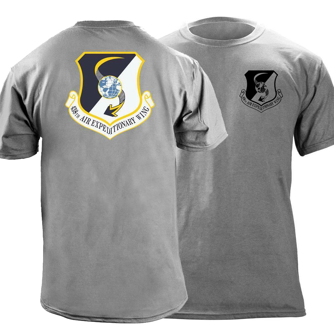 438th Air Expeditionary Wing Veteran Patch T-Shirt 100% Cotton O-Neck Summer Short Sleeve Casual Mens T-shirt Size S-3XL