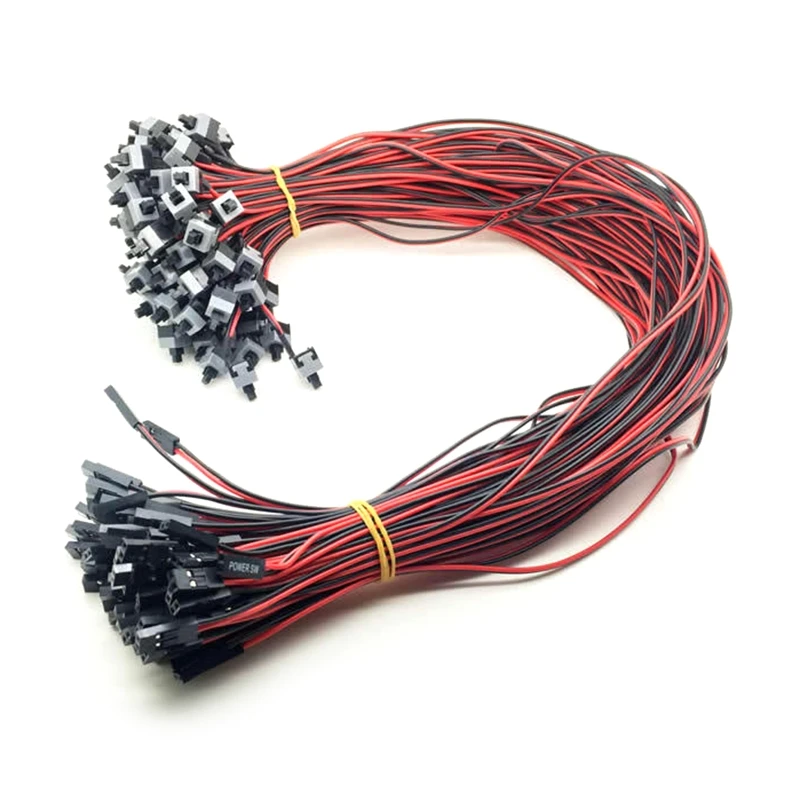 Push Button 1M/2M/for 3M ATX PC Computer Motherboard Power Cable Original On/Off/Reset Cable Cord Dropshipping