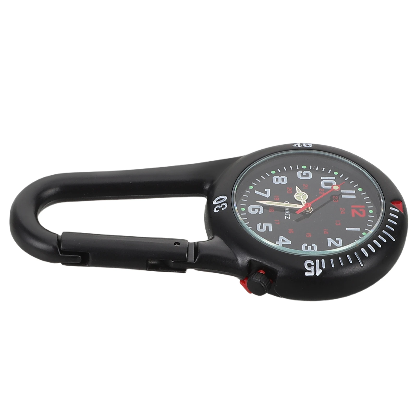 

Multifunctional Mountain Climbing Watch Durable Alloy Luminous Dial Clip On Design Secure Clasp For Hiking Camping Outdoor