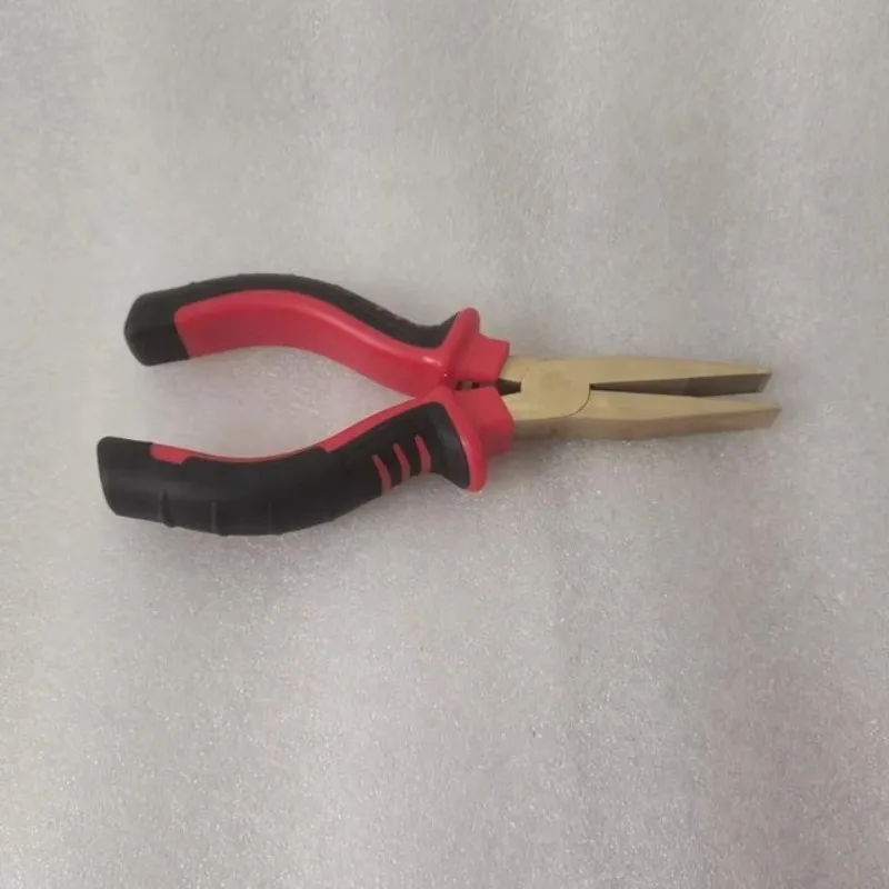 Strumenti non scintillanti Pinza a becchi piatti in bronzo di alluminio da 6 pollici con manico in plastica