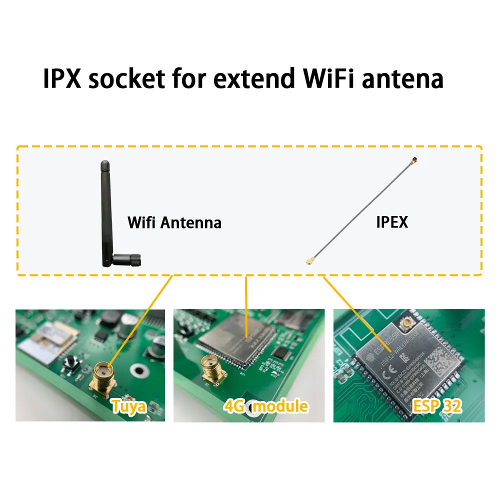 E8T Tuya Tasmota ESPHome Alexa Yandex Alice Google Home Control GPRS Wireless Communication 8-Way Battery Statistics Module