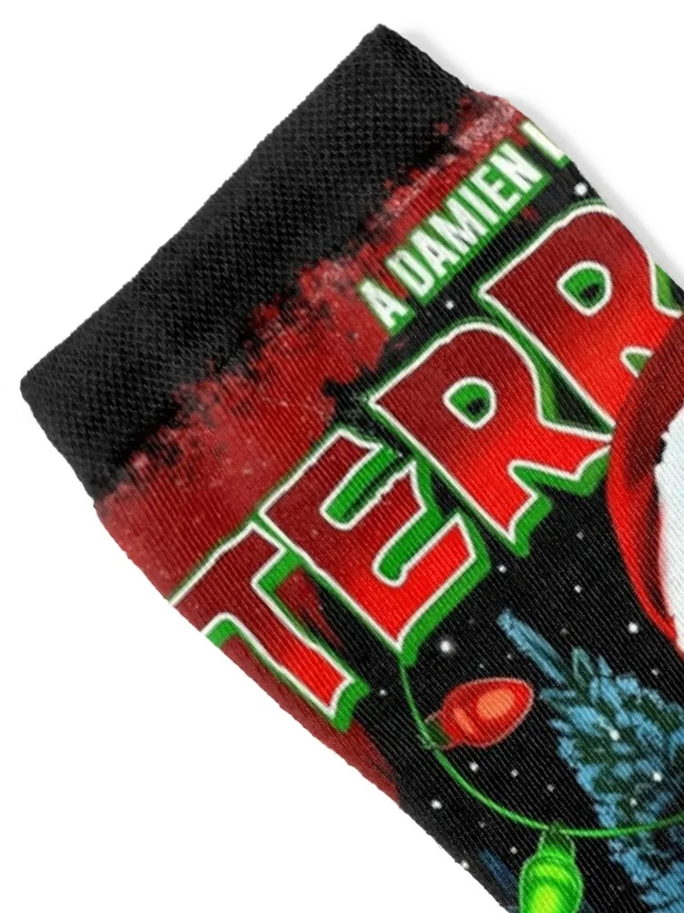 Poster Of Terri.fier 3 Christmas Socks essential sports and leisure funny sock bright garter Socks Female Men's
