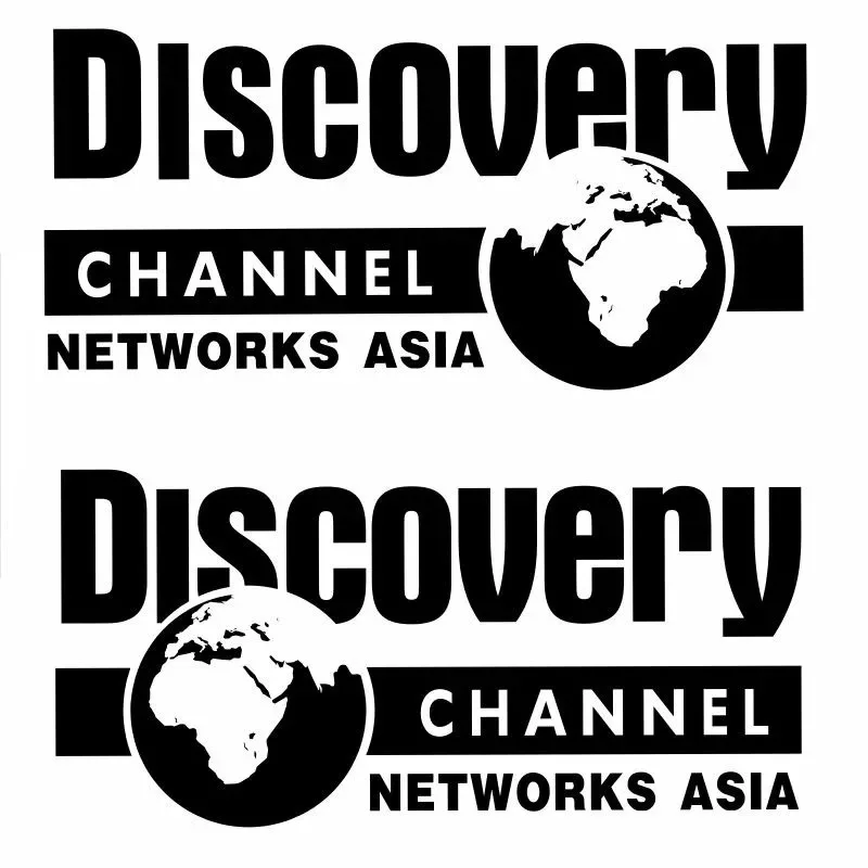 2pcs Discovery Channel Found Exploring Networks Asia Car Stickers Automobiles Motorcycles Exterior Accessories Vinyl Decals