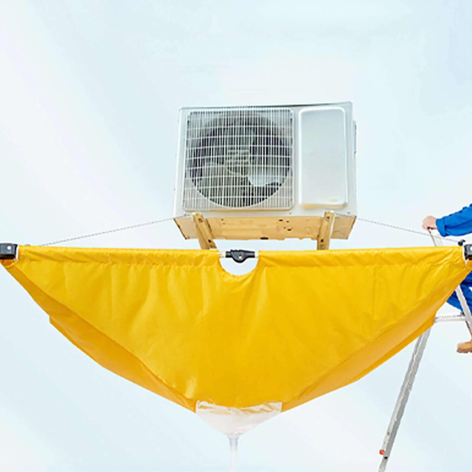 Air Conditioner Cleaning Cover Waterproof Ceiling-Mounted Air Conditioner Cleaning Cover Air Conditioning Wash Bag Sturdy Sturdy