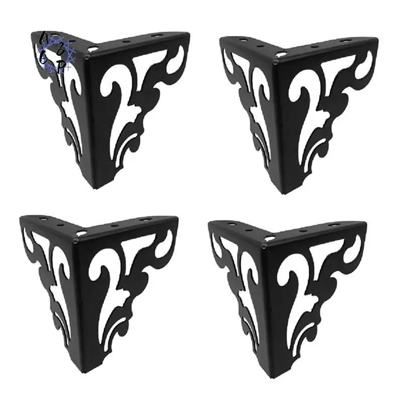 

A68P-4 шт./компл. металлические ножки для мебели, полые ножки для дивана, стула, стола, шкафа, кровати, аксессуары «сделай сам», ажурные мебельные ножки