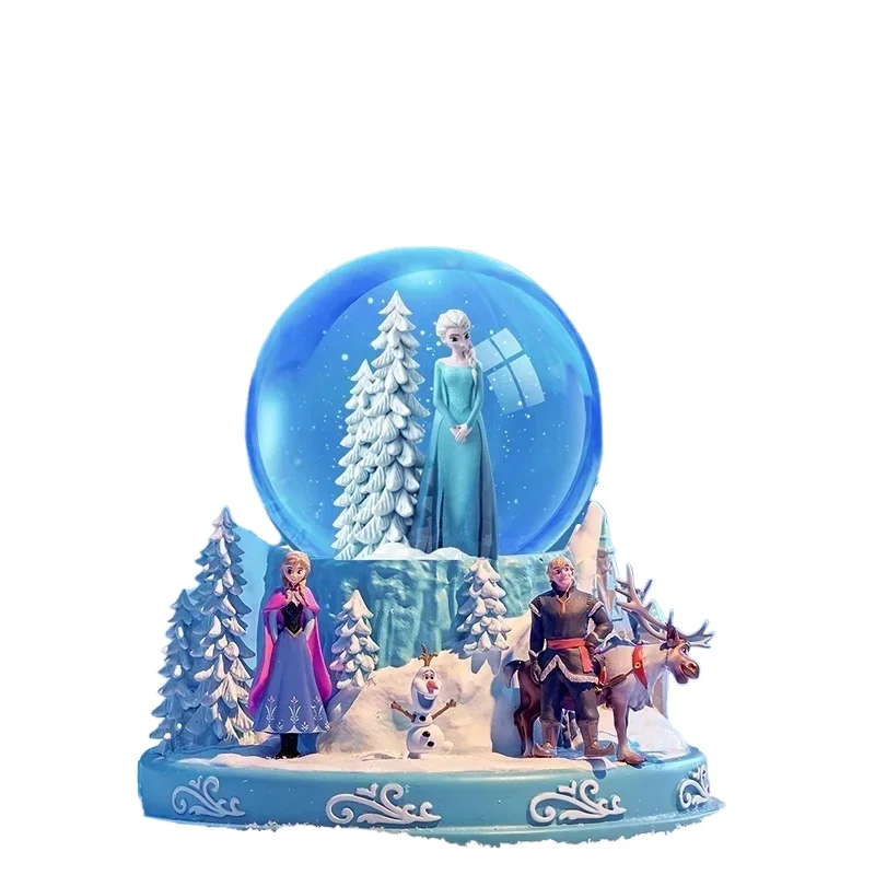 

Disney Ice Snow Romance Music Snowflake Rotating Box Crystal Ball Princess Elsa Girl Cute Cartoon Anime Kid Girl Brithday Gift