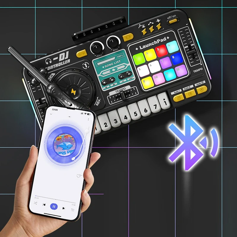 

【A45D】Детский симулятор, многофункциональный DJ-микшер, контроллер, электронный орган, DJ-плеер, музыкальная развлекательная игрушка