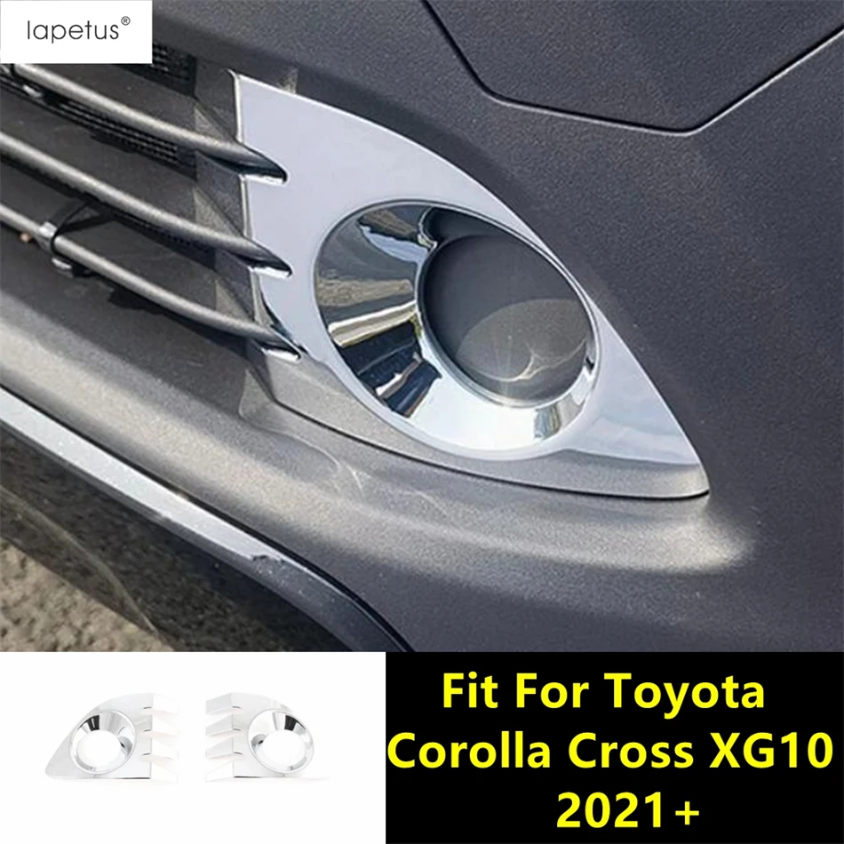 

Front Fog Light Lamp Frame Decoration Cover Trim For Toyota Corolla Cross XG10 2021 - 2024 ABS Chrome / Carbon Fiber Accessories