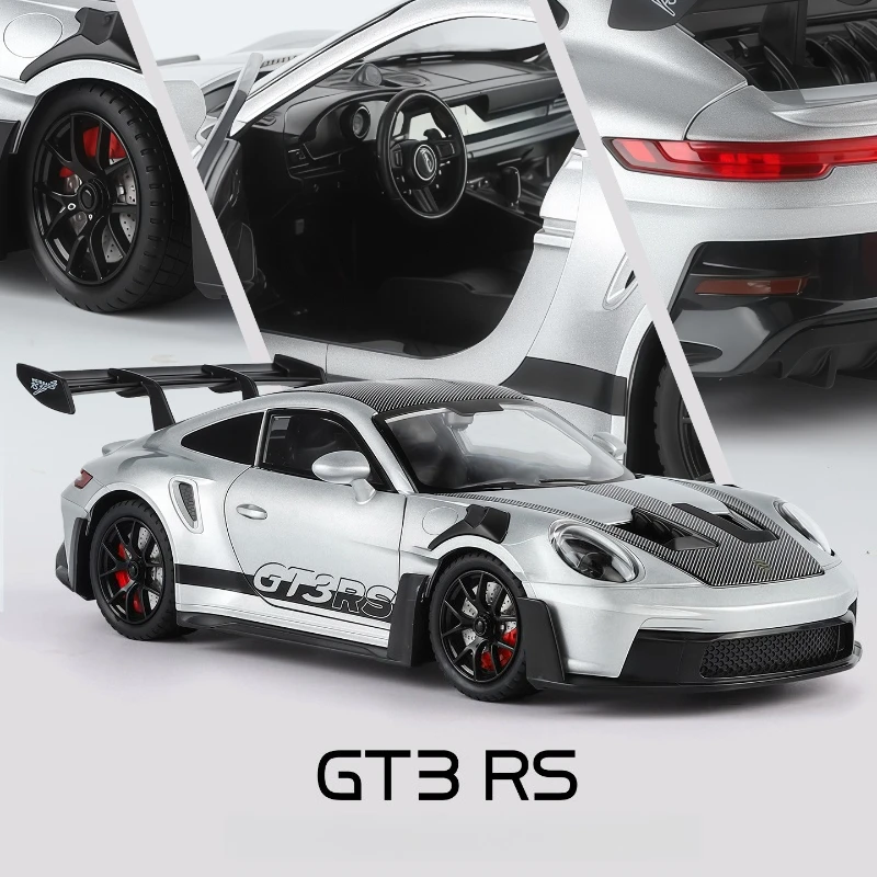 

1:24 911 GT3 RS Sports Car Model Simulation Alloy Toy Sound and Light Series Hobbies Collection Children's Birthday Gifts