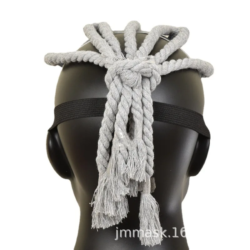 Mick Mask Band Slip Cosplay Knot Costume Akcesoria Joey Roleplay Fantasia Nakrycia głowy Mężczyźni Halloween Masquerade Męski kask