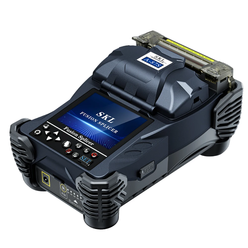 

Fusion Splicer A87S Black Welding Machine Automatic Optical Fiber Splicing Machine with VFL Skl 87s