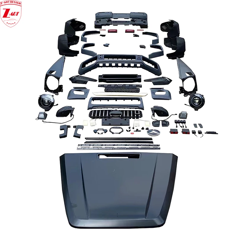 Z-ART W464 G63 Body Kit for W463 G Wagon Facelift Body Kit for W463 G350d G500 Old To New Body Kit for W463 G Class 1992-2018