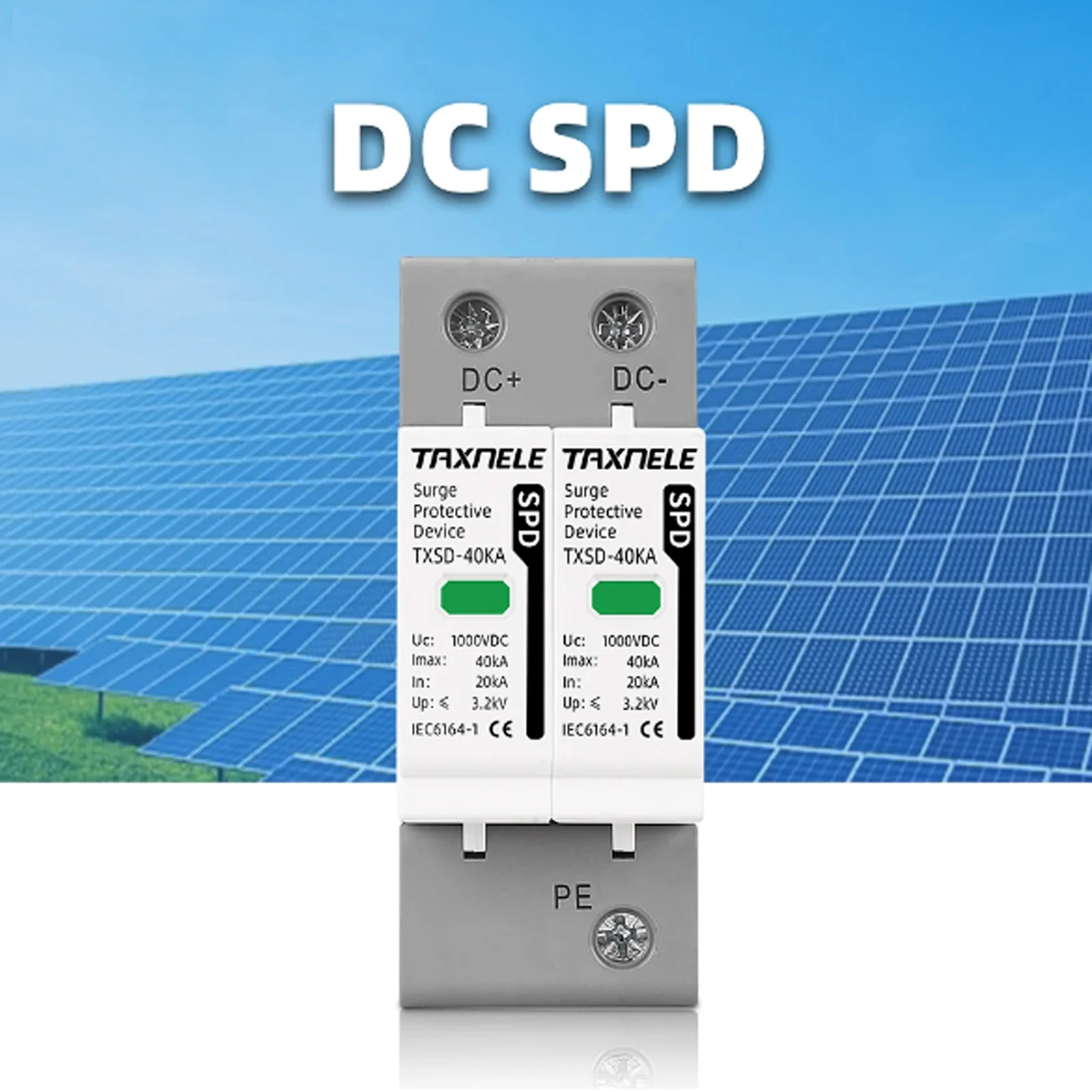 Direct Current Voltage Protector Device Built-in Not Afraid of Large Currents Design for Short Circuit Protect