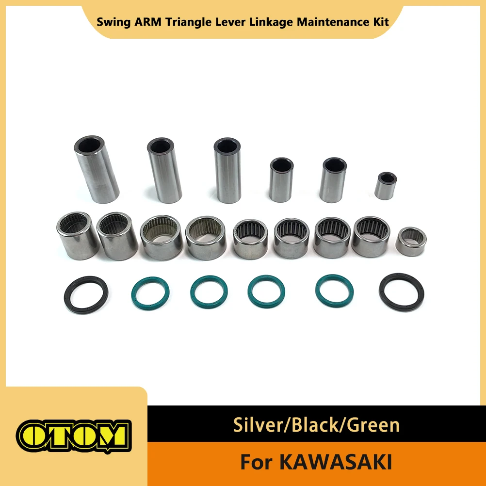 Motorcycle For KAWASAKI Swing ARM Triangle Lever Linkage ARM Bearing Oil Seal Bushing KX250 KLX300 KDX200 KLX300SM Pit Dirt Bike