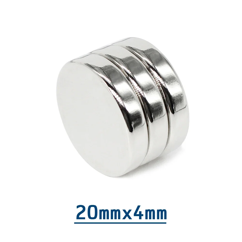 2/5/10/15/20/50PCS 20x4 Round Search Magnet N35 Neodymium Magnet 20x4mm Rare Earth Magnet 20*4 Powerful Strong Magnetic Magnets