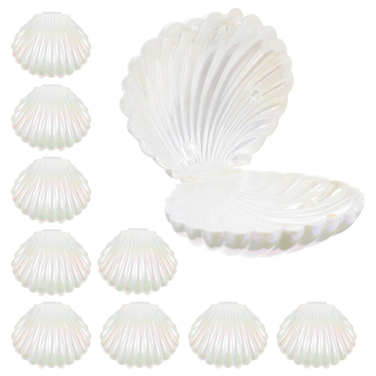 10pcs Shell Candy Boxes Shell Storage Container Jewelry Box Wedding Party Favor