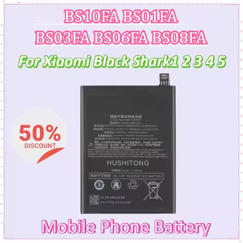 New Mobile Phone Battery for Xiaomi Black Shark1 2 3 4 5 BS10FA BS01FA BS03FA BS06FA BS08FA High Quality Batteries