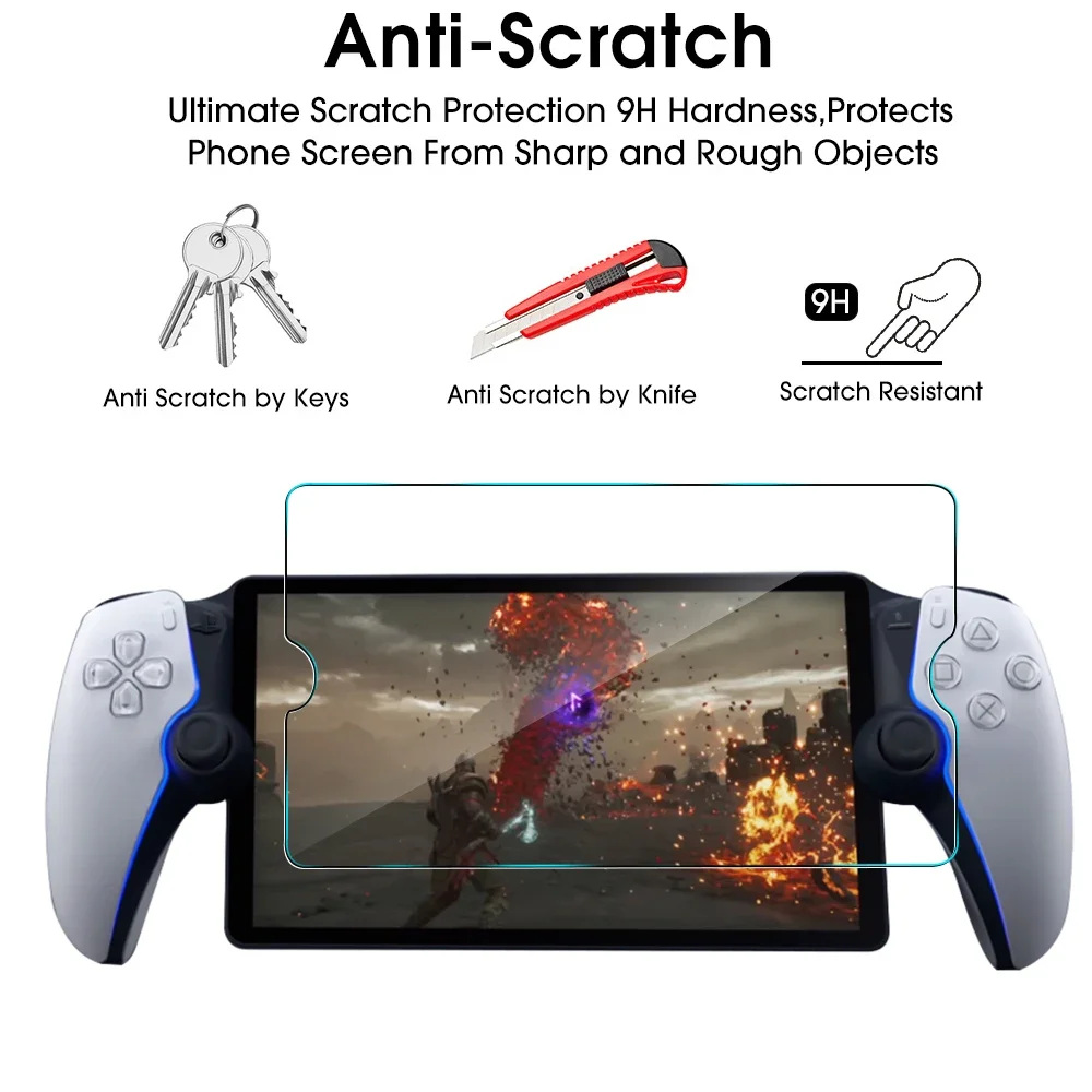 For Sony PlayStation Portal 9H Hardness Anti-Scratch Temperd Glass Screen Protector Game Machine Protective Films for Sony