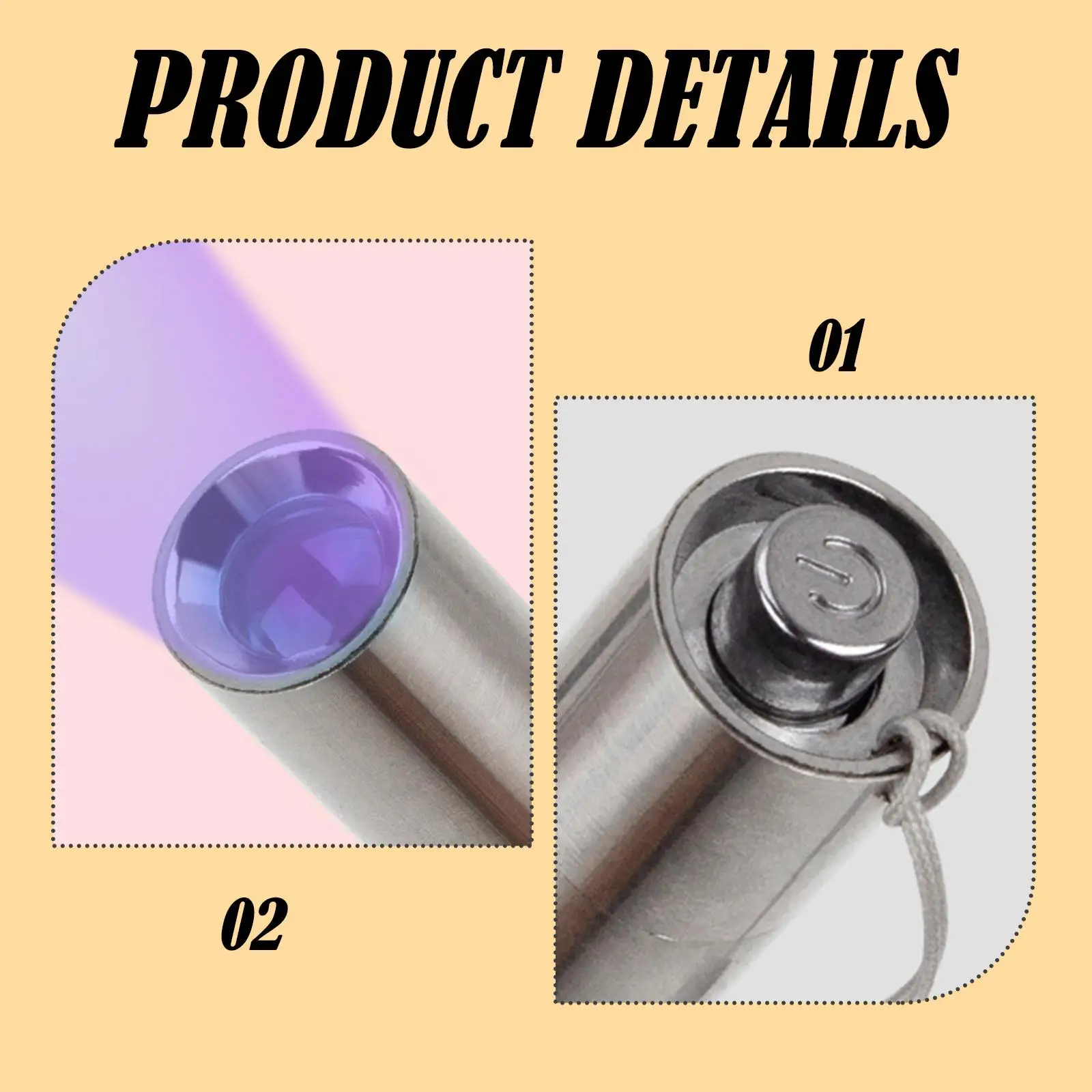 Handheld LAMP Flashlight Fluorescent Detection Light Professional 365nm