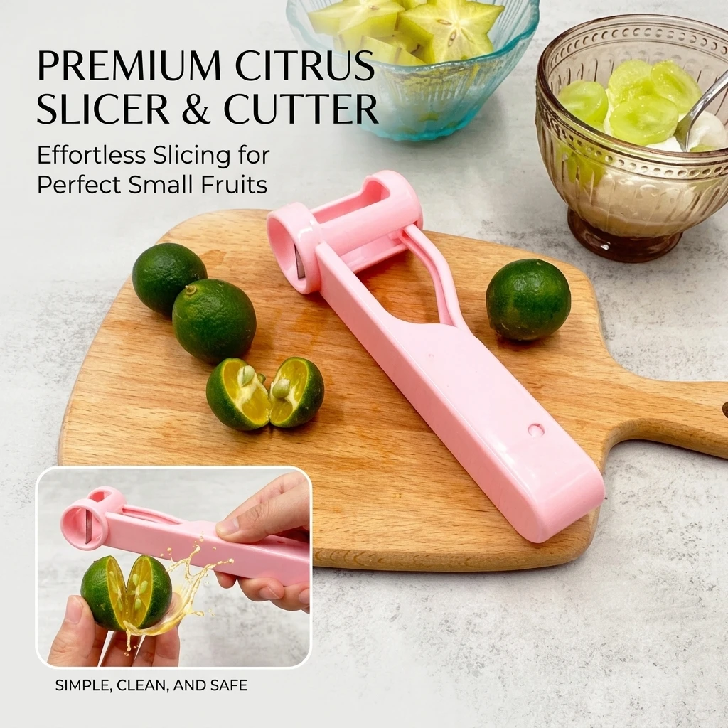 Kids Grape Cutter Slicer - Fun Sandwich Maker for Toddlers Cherry Tomato Strawberry Cutter Kitchen Gadget for Children's Lunch A