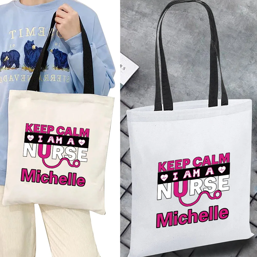 اسم مخصص واحد الكتف حقيبة قماش قنب موضة قابل للغسل Crossbody الحقيبة عالية الجودة تخزين حزمة أكياس التسوق القابلة للطي