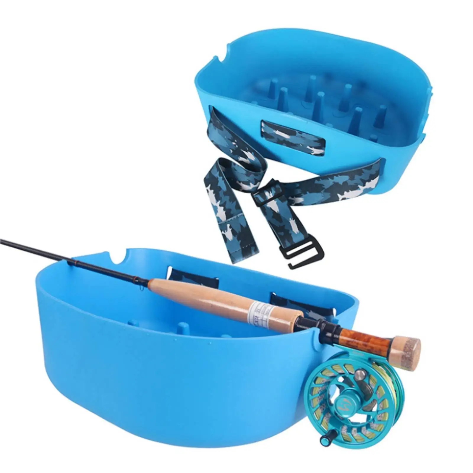 fly-fishing-line-basket-pvc-molded-casting-storage-tray-angling-organizer-for-stream-fishing-wading