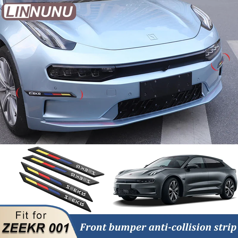 LINNUNU Car Bumper Anti-collision Strips Door/Body Protector Rubber Stickers For Zeekr 001 Rearview Mirror Anti friction strip