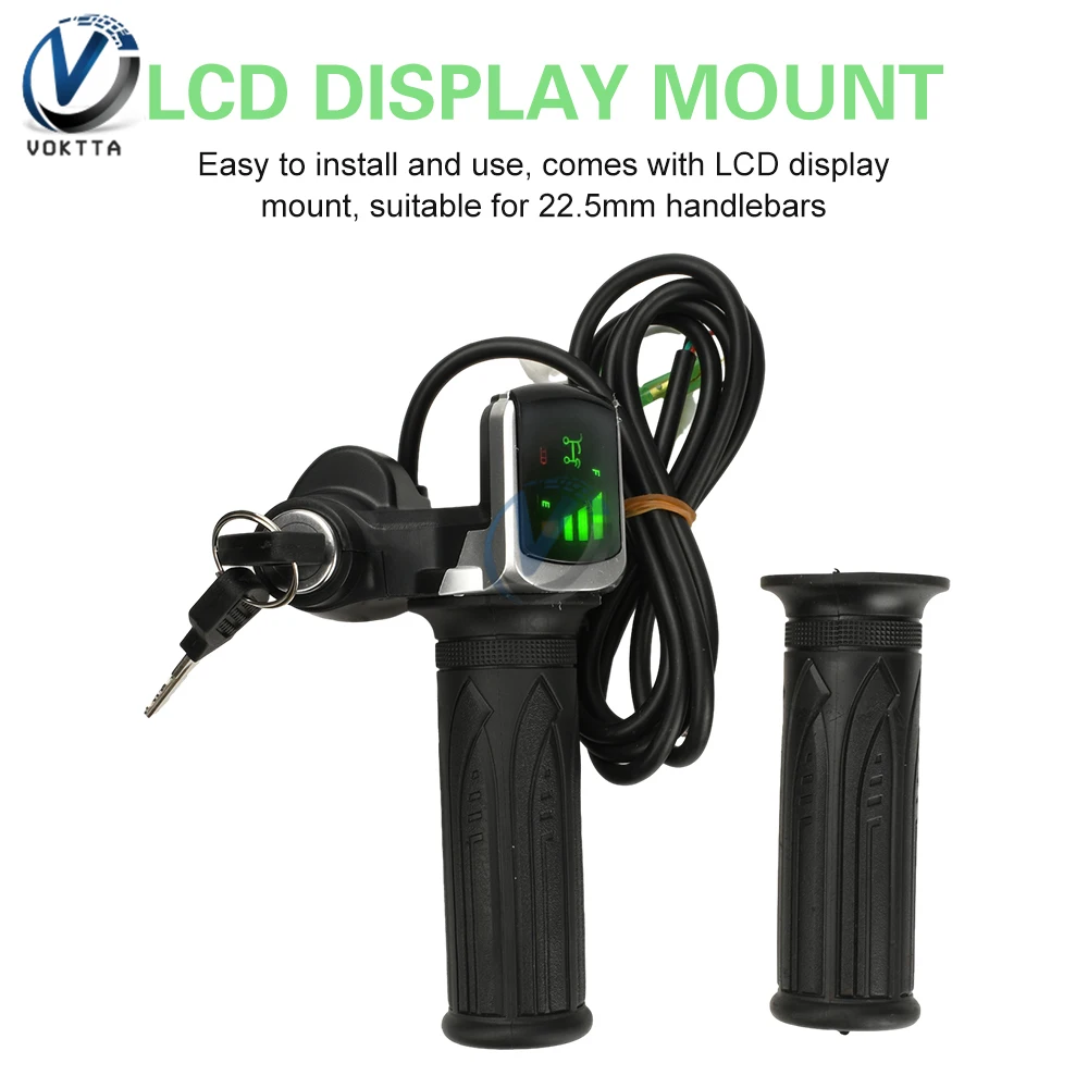 Broco LCD-display En Controller Set – 24V-48V, 350W, Borstelloos, Waterdicht, Geschikt Voor Elektrische Fiets En Scooter