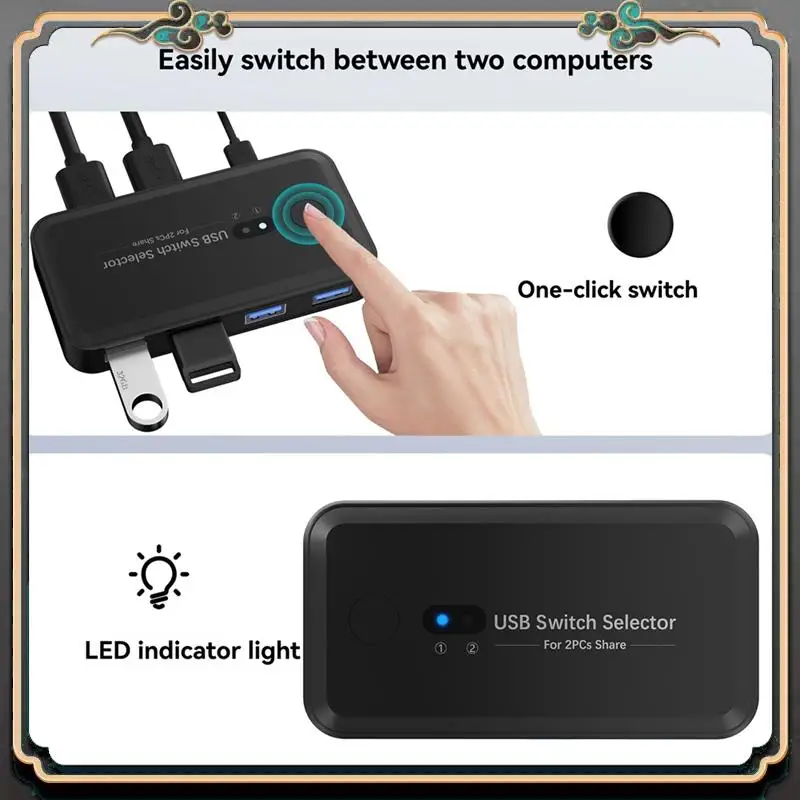 

ASMA-USB 3,0 KVM-переключатель, селектор KVM-концентратор, док-станция 2, компьютерный принтер, клавиатура, ноутбук, ПК, настольные аксессуары