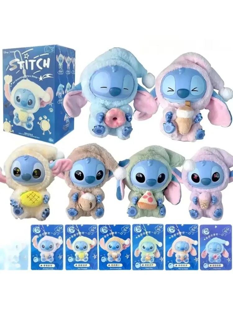 Disney stitch famosa figura coleção caixa cega útil chaveiro acessórios decorativos adorável pingente para roupas diárias