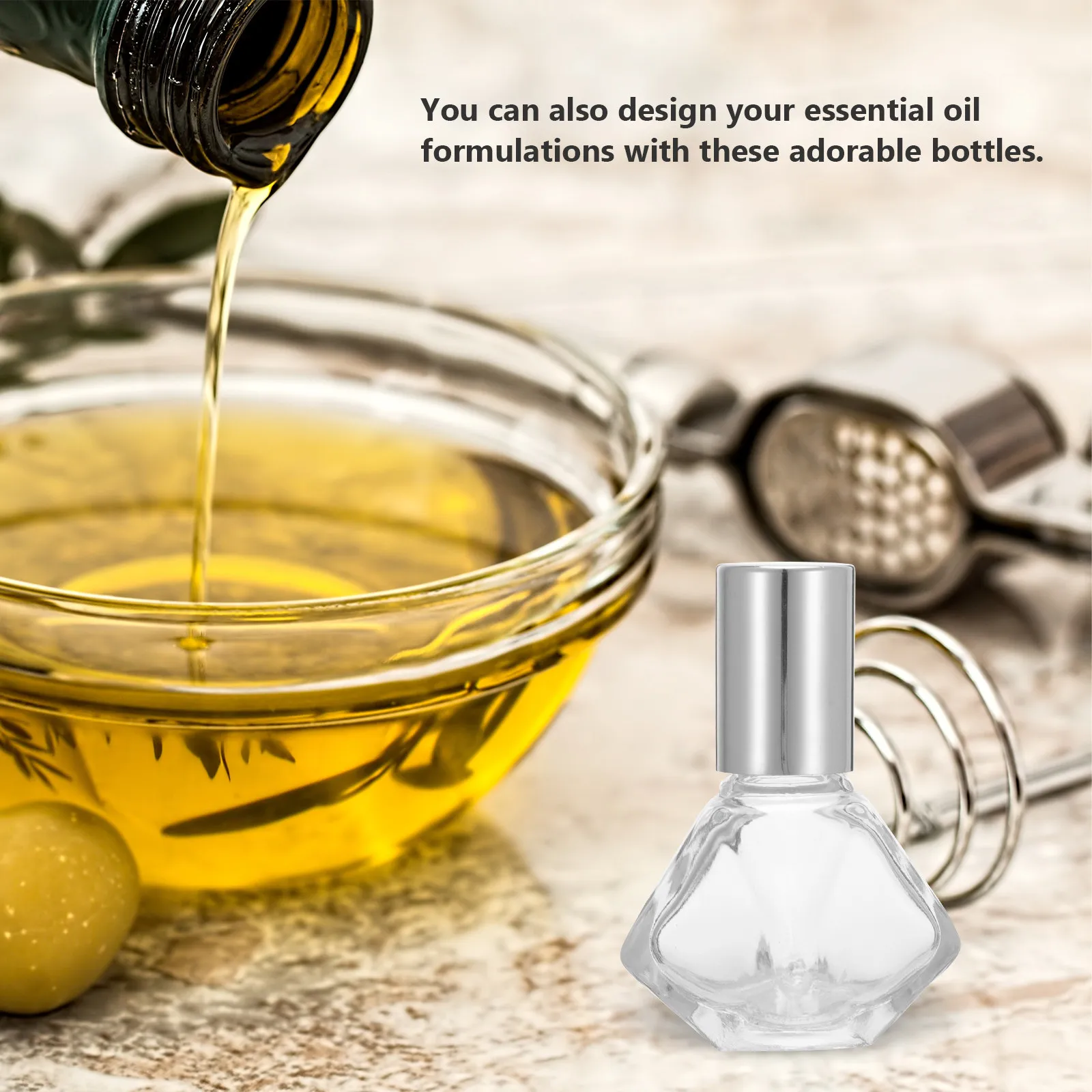 

12Pcs Essential Oil Bottles Mini Glass Roll on Bottles Leakproof Portable Travel Use for Massage Perfume Oils Roller Bottle