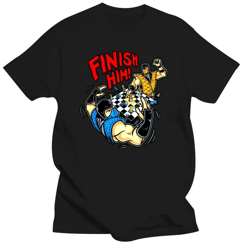 Mortal Kombat T-Shirt Finish Him Chess Scorpion Sub-ZeroAdult and kids Tee Top