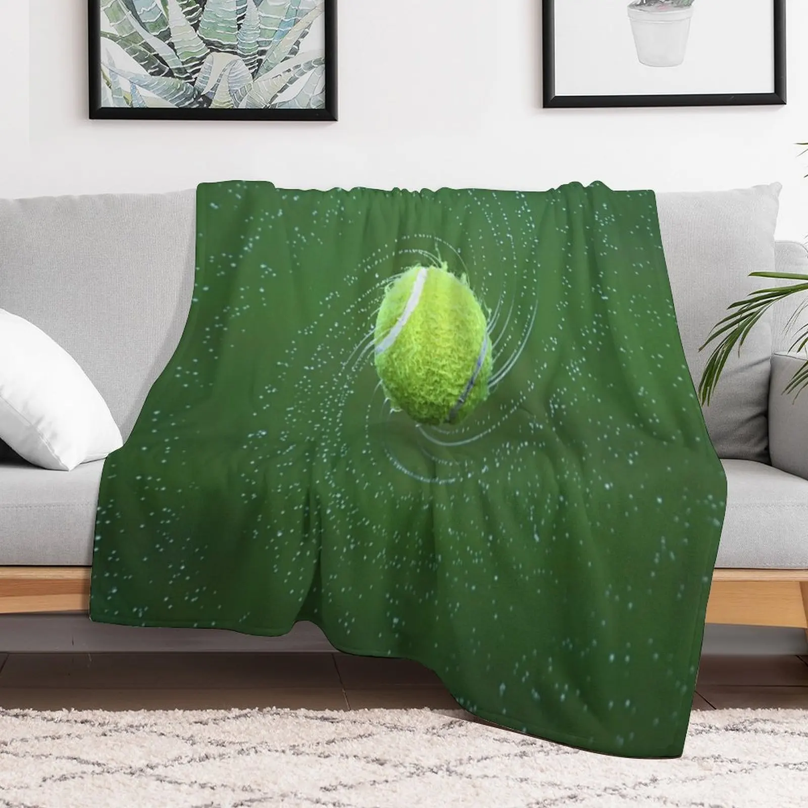 Tennis ball Throw Blanket Polar Travel Blankets