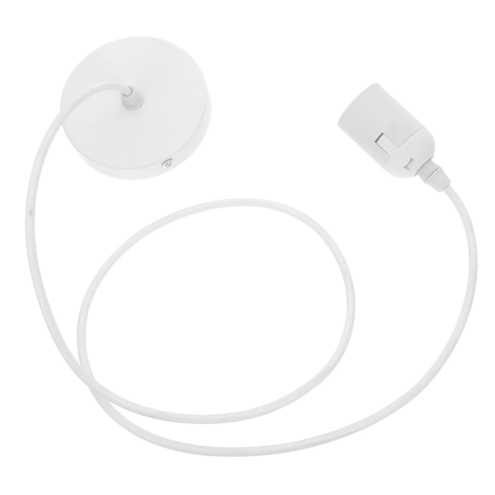 

1pc Ceiling Light Fitting White Plastic Repair Socket Pendant Light Lamp Holder For Bedroom Dining Room Ceiling Lamp Parts