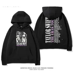 Female Singer Surrounding The Same Cotton Hooded Sweater The Eras Tou Autumn and Winter Clothes Men's and Women's Loose Coats