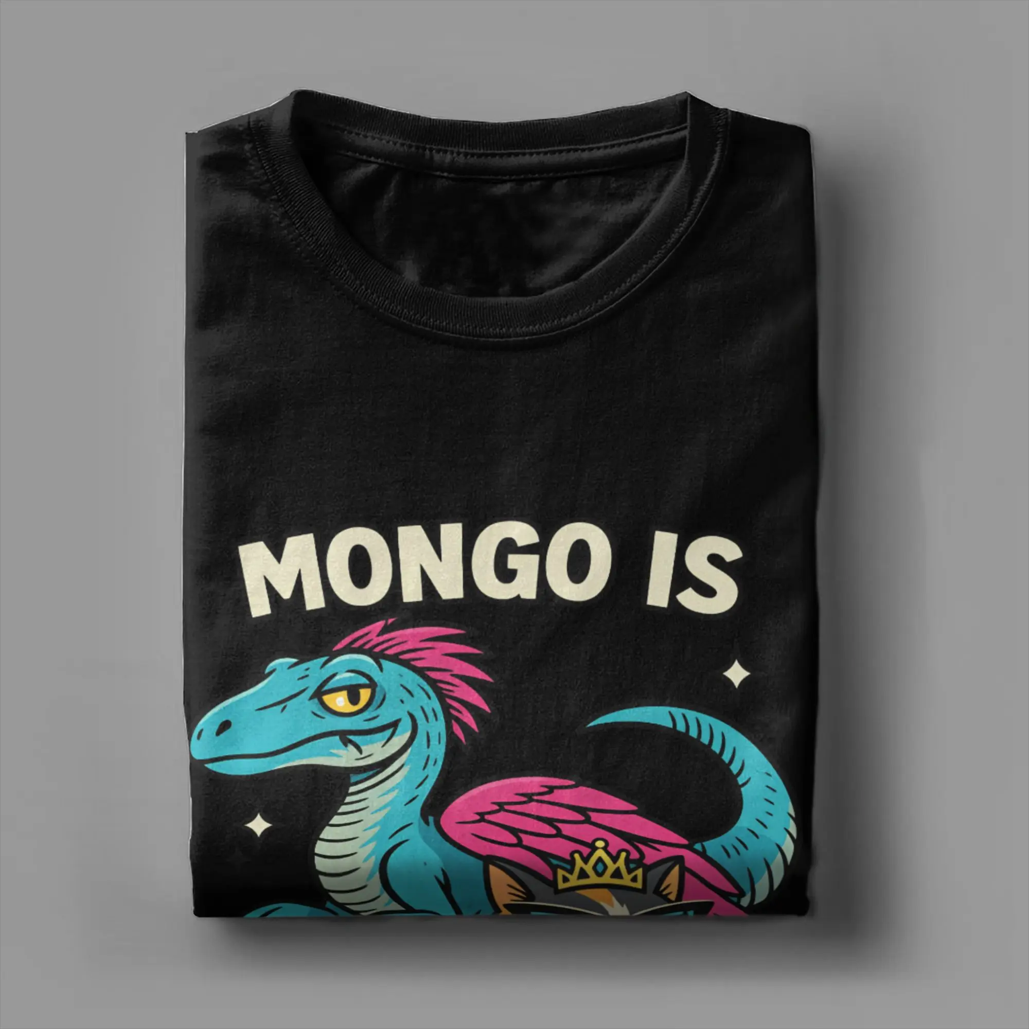 Dungeon Crawler Carl Mongo is Appalled Princess Donut T-Shirts Herren Crazy Cotton Tees O Neck Kurzarm-T-Shirts Erwachsenenbekleidung – Detail 4