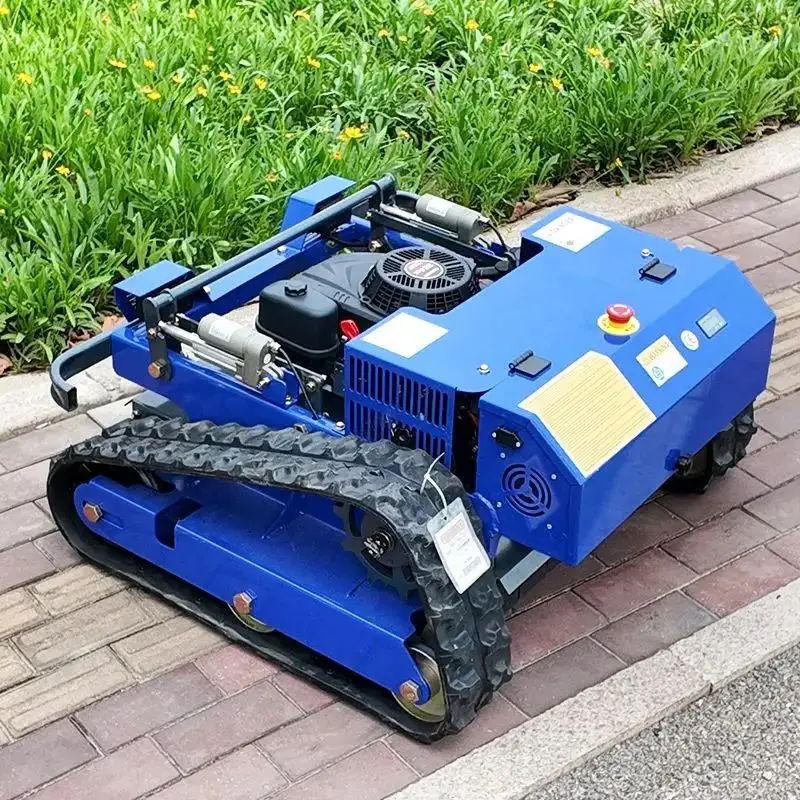 

Customized Diesel Engine Crawler Lawn Mower Home Tracked Zero-Turn Lawn Mower Rubber Crawler Remote Control Lawn Mower