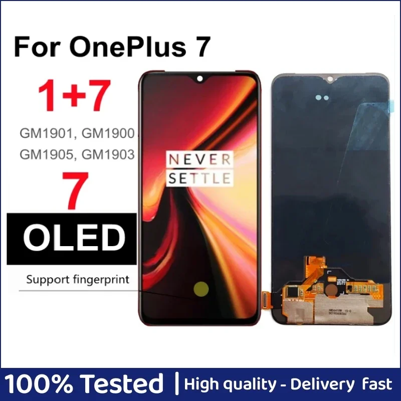 

6.41'' OLED For OnePlus 7 LCD Display Screen Touch Panel Digitizer for Oneplus7 1+7 GM1905 GM1901 GM1900 GM1903 LCD