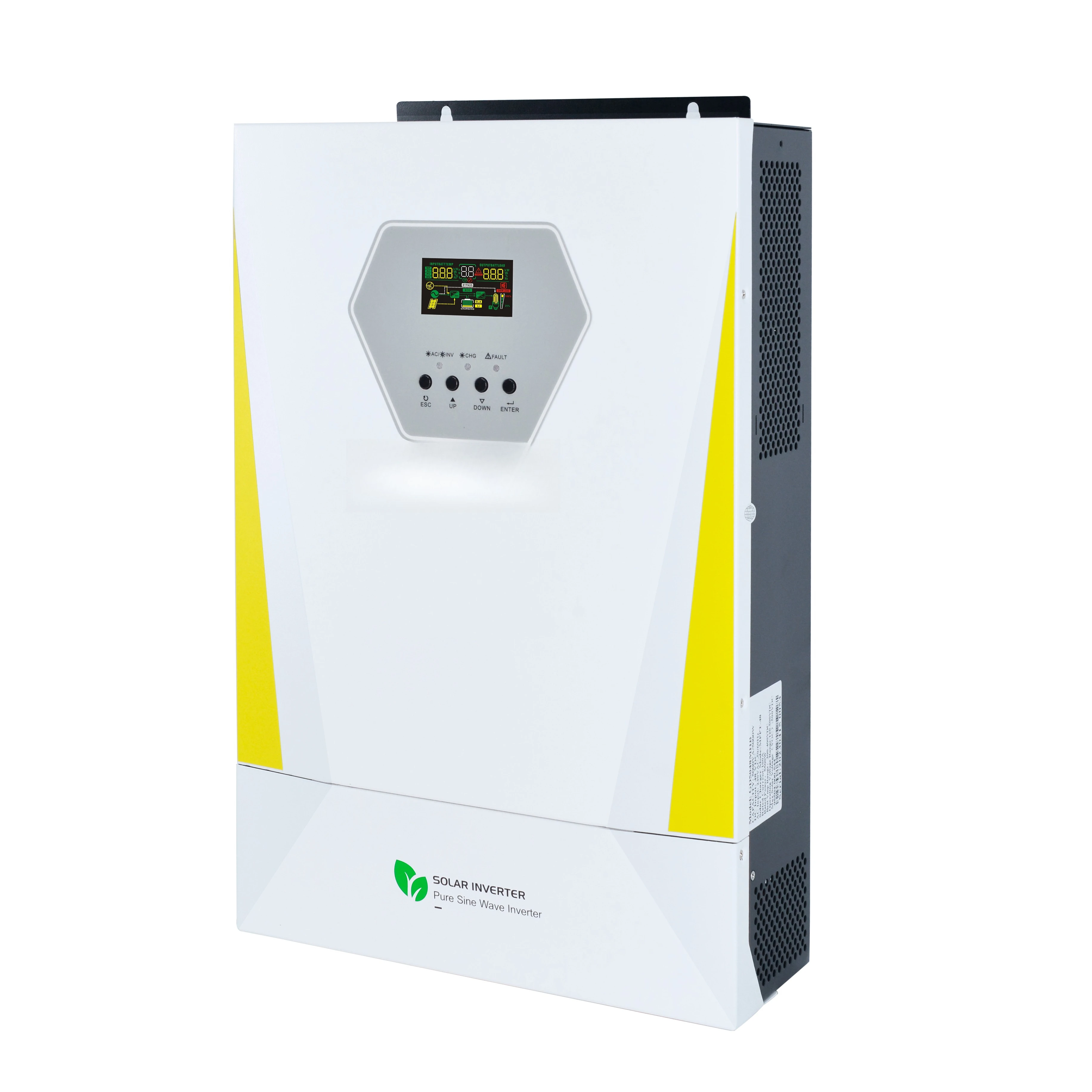 

3kw 5kw 10kW Smart Hybrid Solar Inverter Pure Sine Wave Monocrystalline Silicon Lithium Ion Home Off-Grid Power Solution